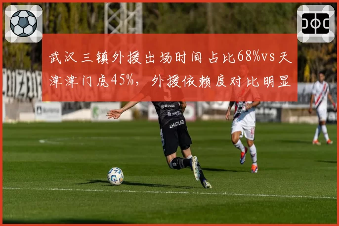 武汉三镇外援出场时间占比68%vs天津津门虎45%，外援依赖度对比明显